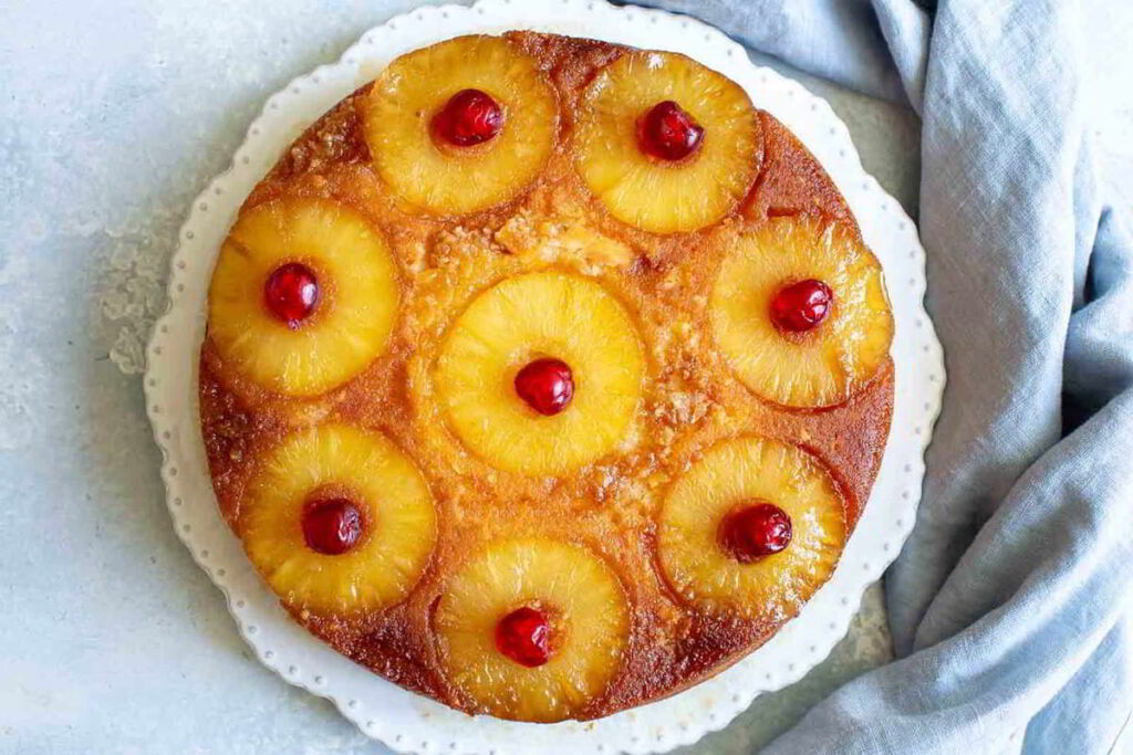 torta volteada de piña