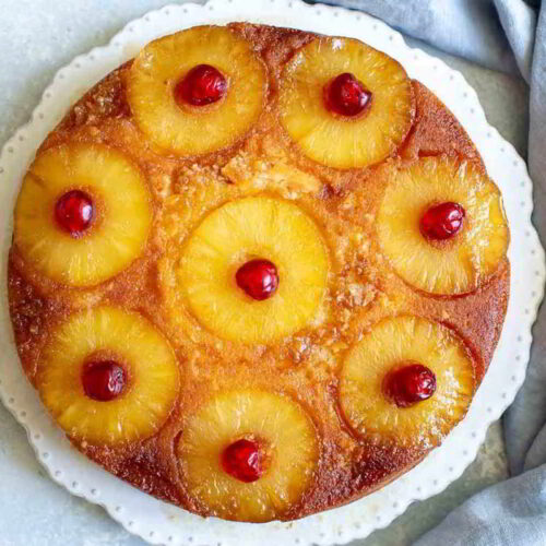torta volteada de piña